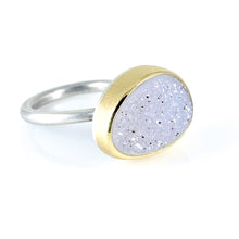 Load image into Gallery viewer, pink druzy quartz tulip ring