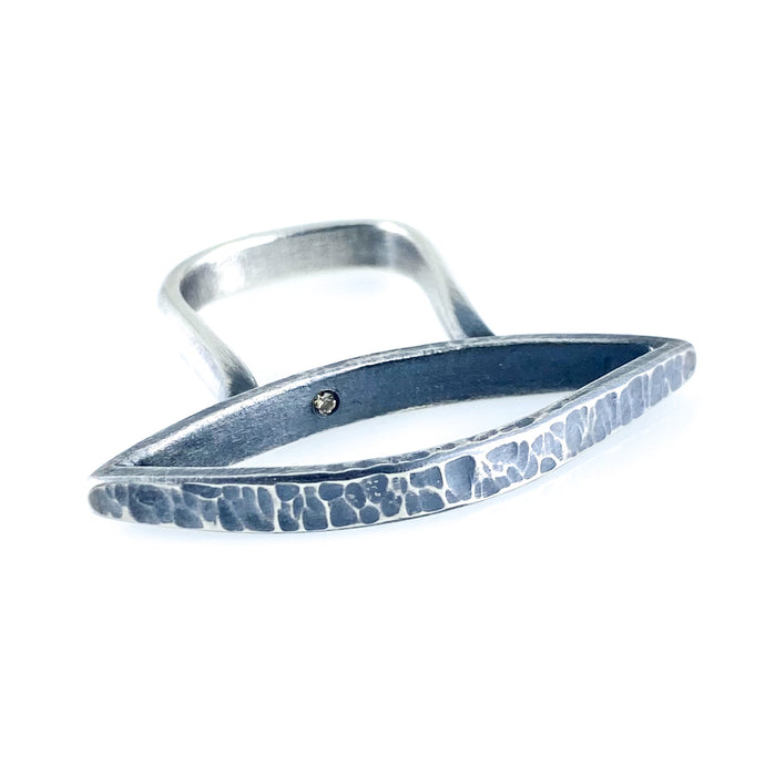diamond leaf ring quatre