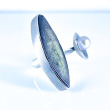 Load image into Gallery viewer, ceramic double leaf ring