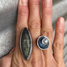 Load image into Gallery viewer, ceramic double leaf ring