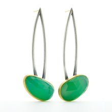 Load image into Gallery viewer, chrysoprase earrings