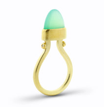 Load image into Gallery viewer, chrysoprase tulip ring