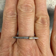 Load image into Gallery viewer, diamond hourglass band skinny