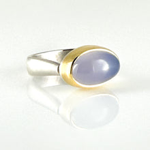 Load image into Gallery viewer, blue chalcedony ring
