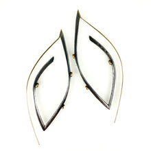 Load image into Gallery viewer, diamond leaf earrings