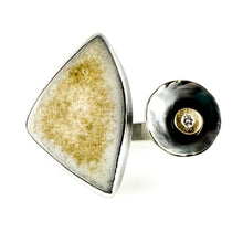 Load image into Gallery viewer, ceramic double triangle ring