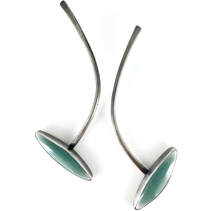 ceramic pendulum earrings
