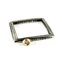 Load image into Gallery viewer, diamond square band 2mm