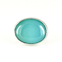 Load image into Gallery viewer, caribbean blue chalcedony ring
