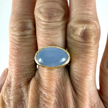 Load image into Gallery viewer, blue chalcedony ring