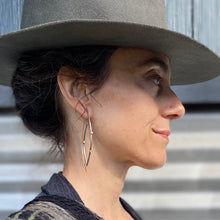 Load image into Gallery viewer, diamond leaf earrings