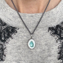 Load image into Gallery viewer, ceramic petal pool pendant