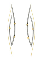 Load image into Gallery viewer, diamond leaf earrings