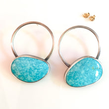Load image into Gallery viewer, turquoise sphere earrings