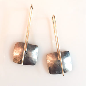 diamond nest earrings