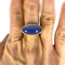 Load image into Gallery viewer, blue chalcedony ring