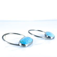 Load image into Gallery viewer, turquoise sphere earrings deux