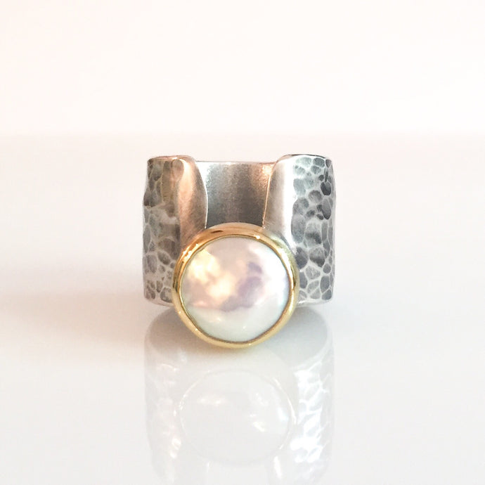 coin pearl ring