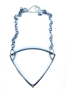 diamond triangle necklace deux