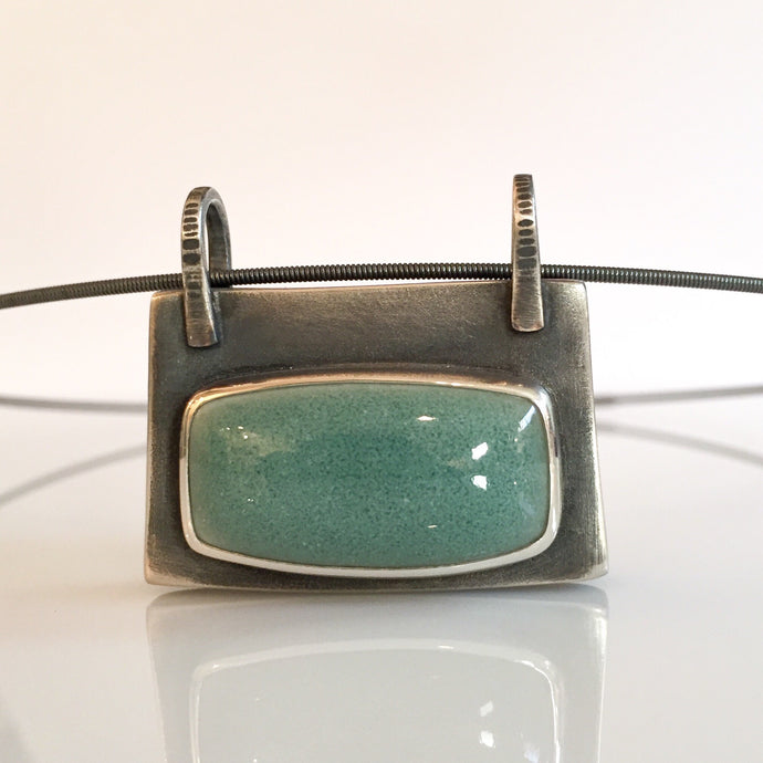 ceramic rectangle box pendant