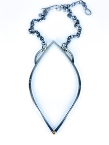 diamond lotus necklace