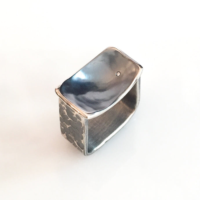 diamond rectangle nest ring