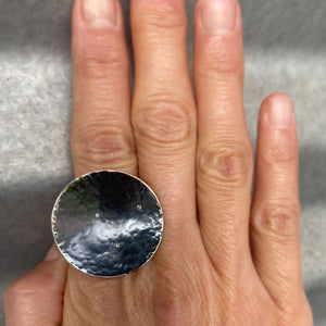 diamond shield ring