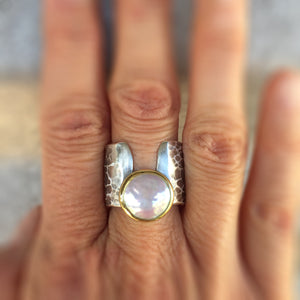 coin pearl ring