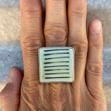 Load image into Gallery viewer, ceramic stripy ring