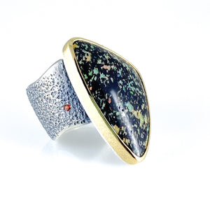 leopard opal ring