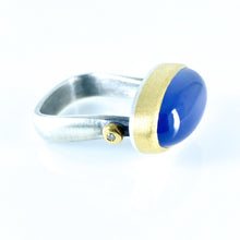 Load image into Gallery viewer, blue chalcedony ring