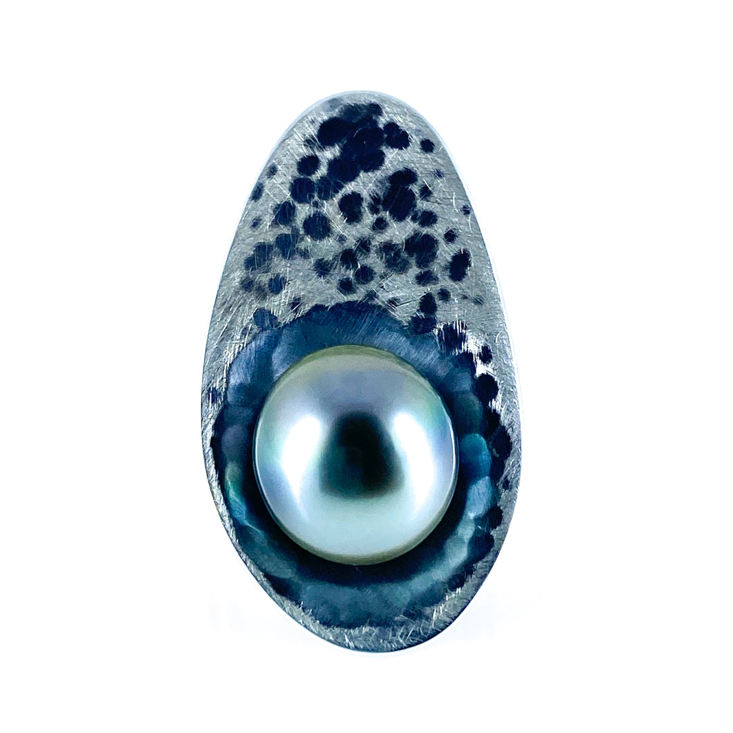 tahitian pearl seed pod ring