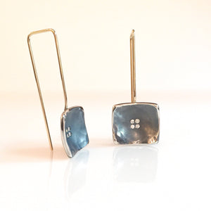 diamond nest earrings