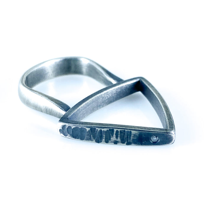 diamond triangle ring