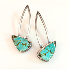 Load image into Gallery viewer, turquoise butterfly earrings