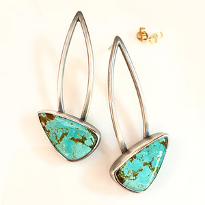 turquoise butterfly earrings