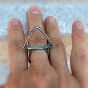 diamond triangle ring
